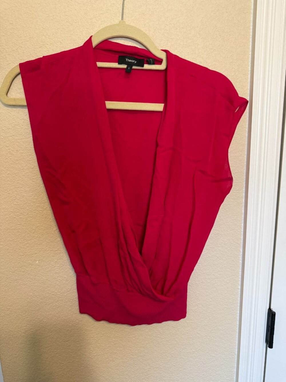 Theory Hot Pink Layering Blouse